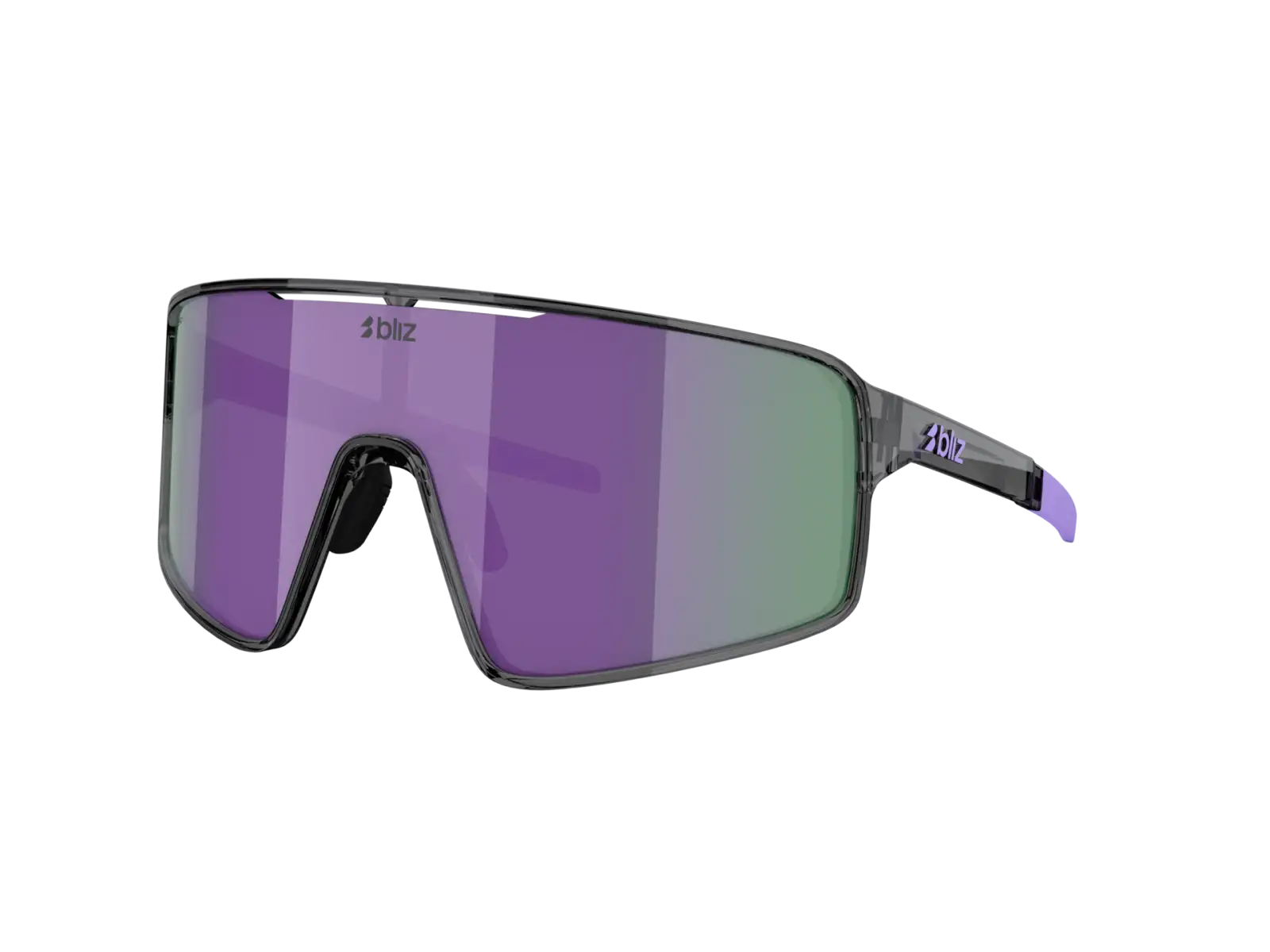 Bliz P001s sluneční brýle Crystal Black/Grey Purple Multi