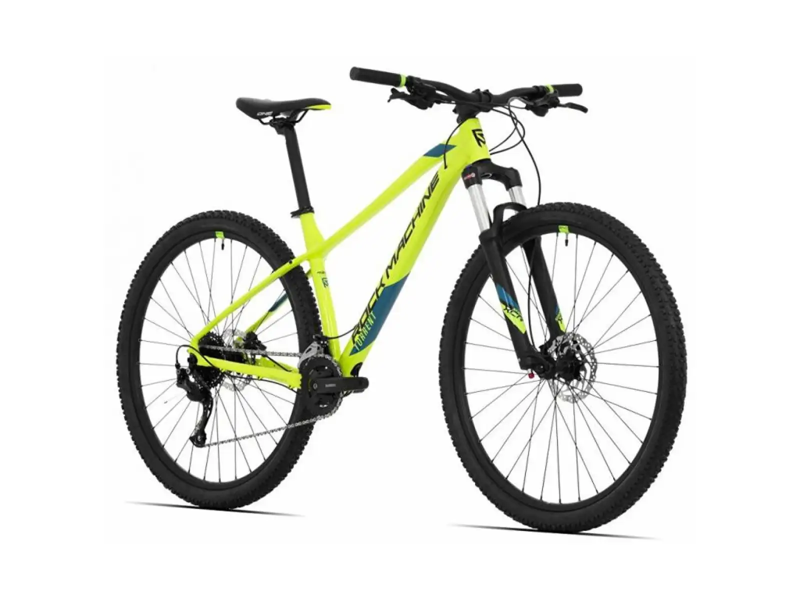 Rock Machine Torrent 20-29 horské kolo gloss radioactive yellow/black/petrol blue