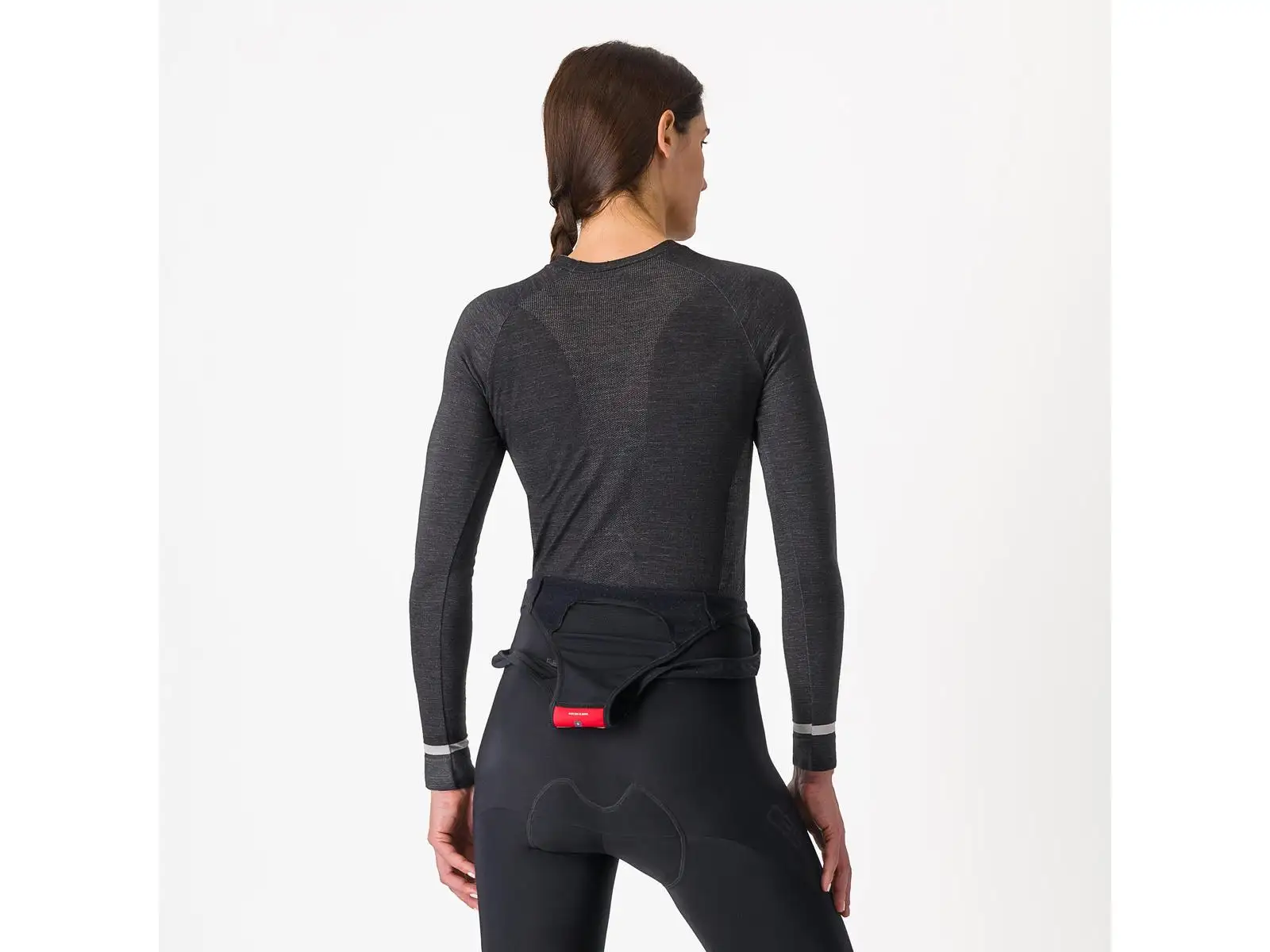 Castelli Merino dámské spodní triko dlouhý rukáv Black