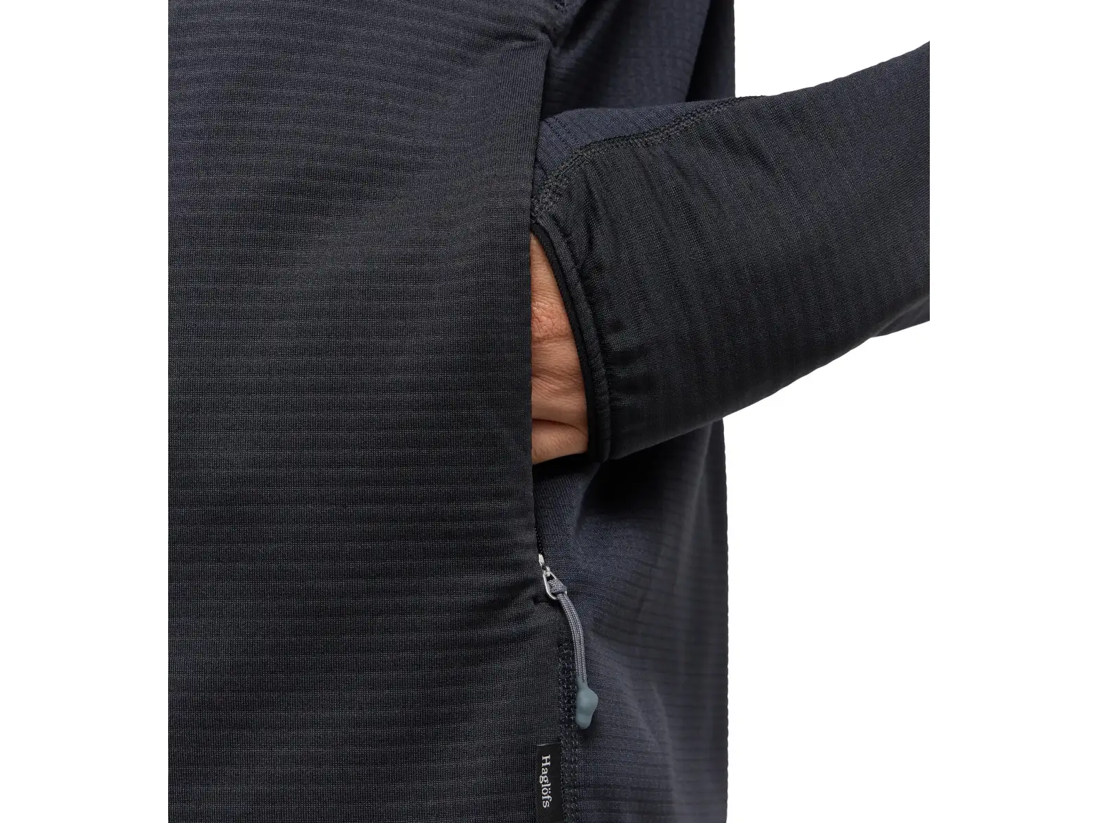 Haglöfs L.I.M Mid Multi Hood pánská mikina  True Black