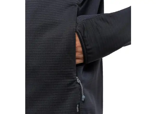 Haglöfs L.I.M Mid Multi Hood pánská mikina  True Black