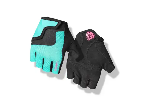 Giro Bravo Jr dětské rukavice Screaming Teal/Pink