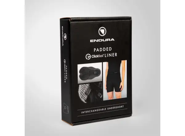 Endura Padded ClickFast pánské vnitřní kraťasy s vložkou black