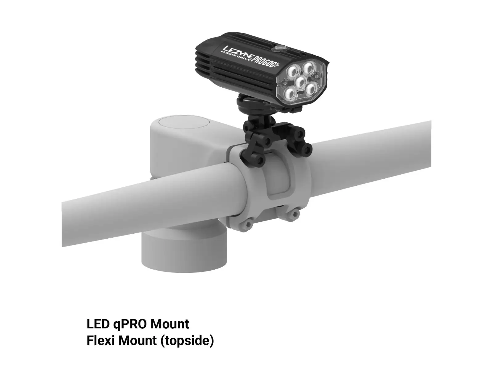 Lezyne LED qPRO Mount držák světla Black
