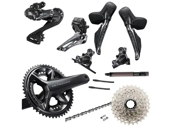 Shimano Ultegra Di2 R8170 kompletní sada - kliky 50/34z, 175 mm, kazeta 11-34 zubů