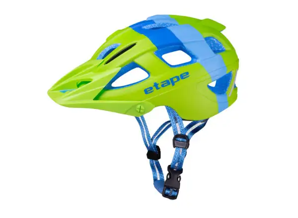Etape Hero dětská cyklistická přilba zelená/modrá matná