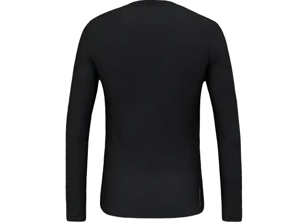 Salewa Cristallo Warm Alpine Merino Responsive pánské triko s dlouhým rukávem Black Out Melange