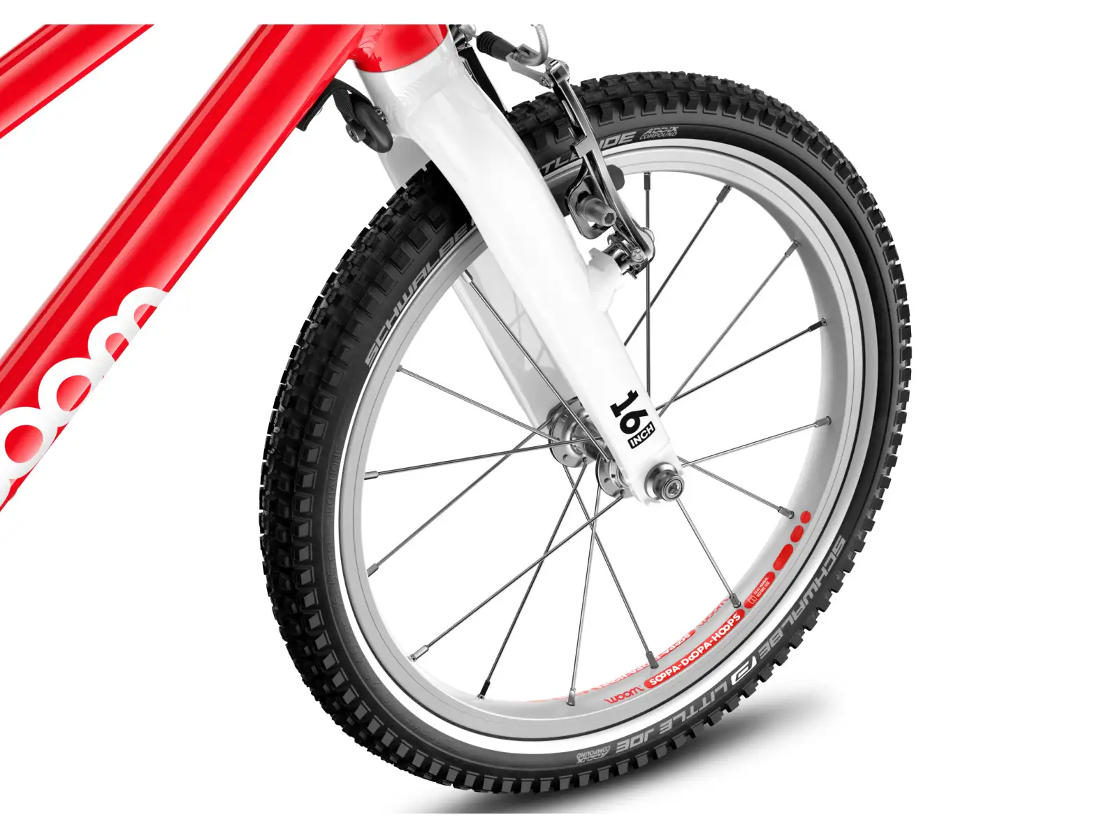 Woom GO 3 Automagic Red 16 dětské kolo