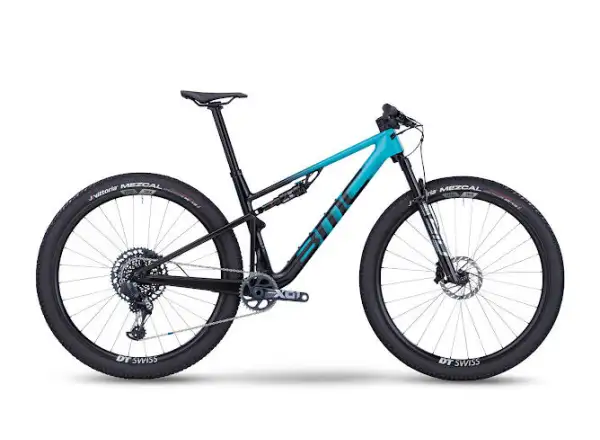 BMC Fourstroke 01 ONE celoodpružené kolo Turquoise/Black
