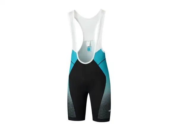 Shimano Team Printed pánské kraťasy s laclem černá-zelená