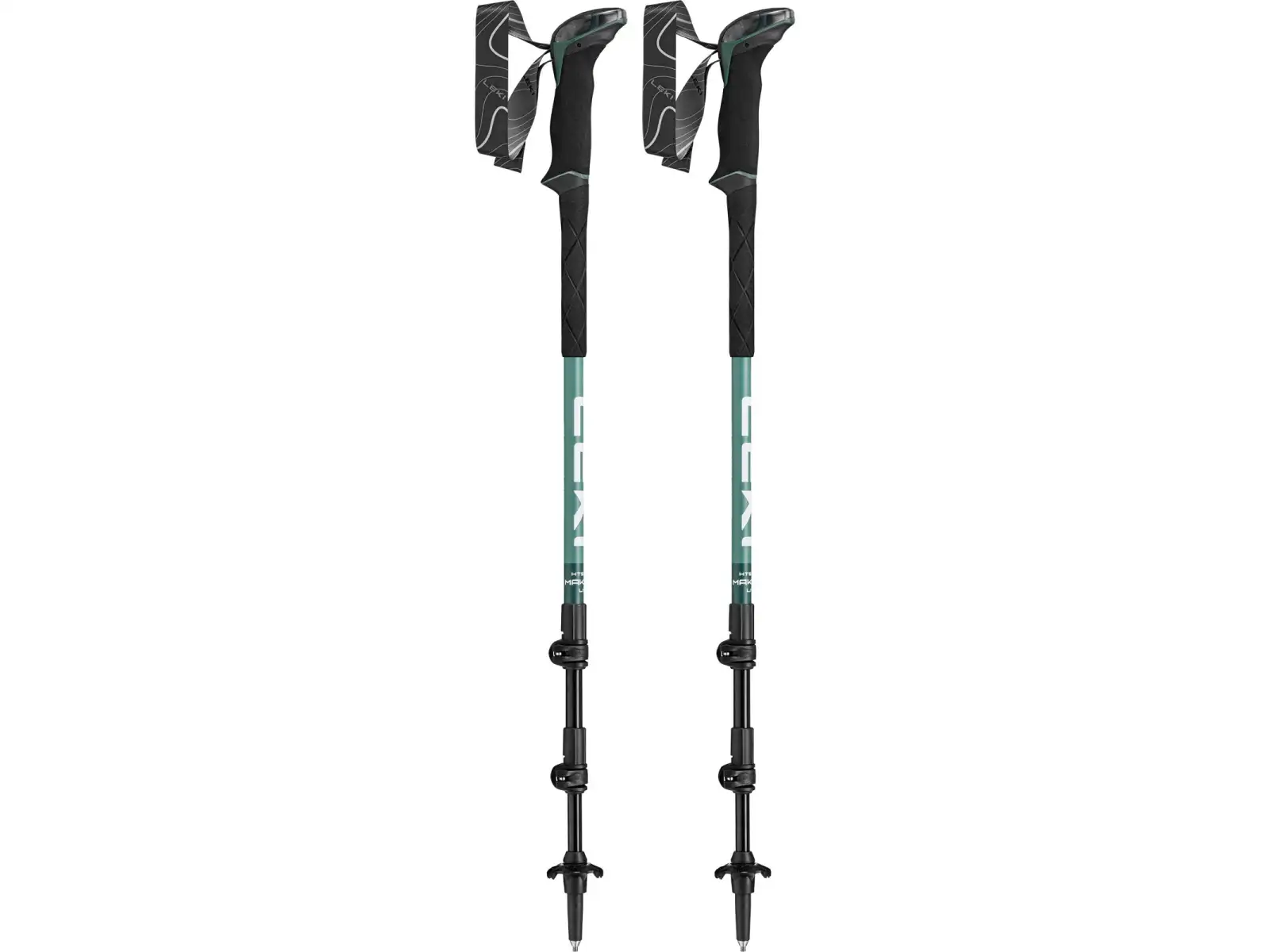 Leki Makalu Lite trekové hole malachite Green/Dark malachite Green/White