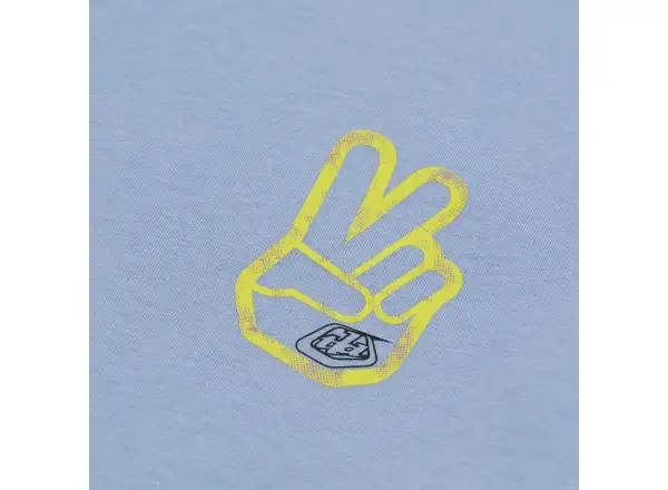 Troy Lee Designs Peace Out dětské triko krátký rukáv Smoke Blue