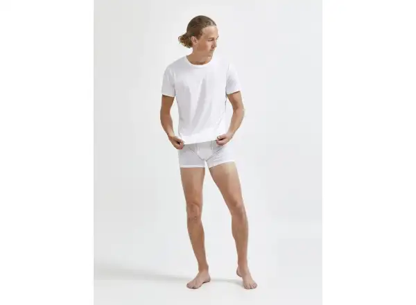 Craft Core Dry 3" pánské boxerky bílá
