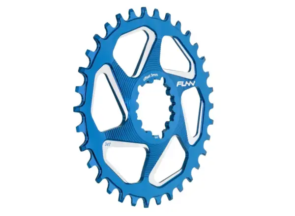 Funn Solo DX NW převodník pro Sram DM 3 mm offset Blue