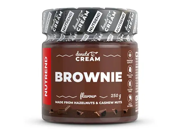 Nutrend Denuts Cream jemný ořechový krém 250 g brownie