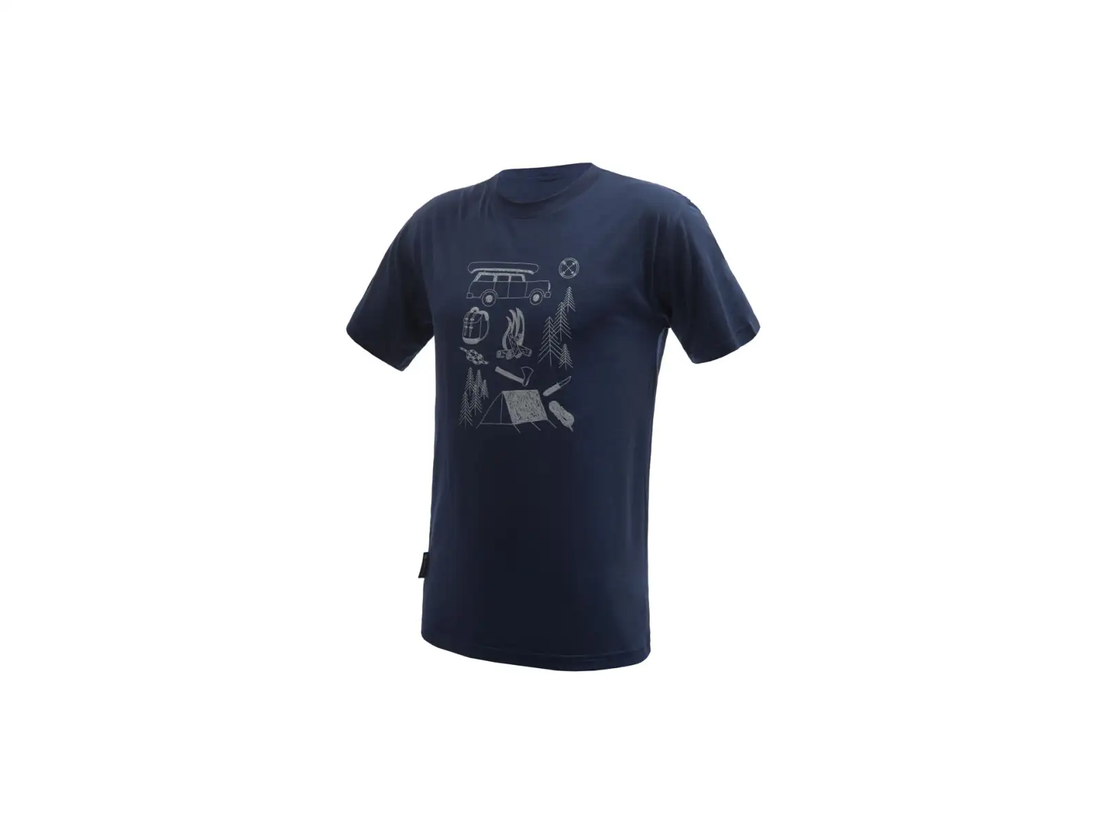 Sensor Merino Active Outside pánské triko krátký rukáv Deep Blue