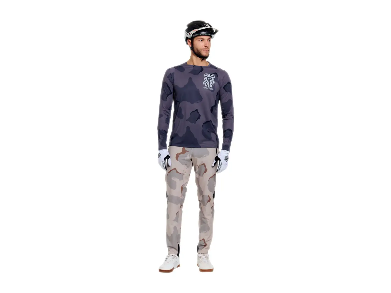 Troy Lee Designs Skyline Pro pánský dres dlouhý rukáv Flow Camo Carbon