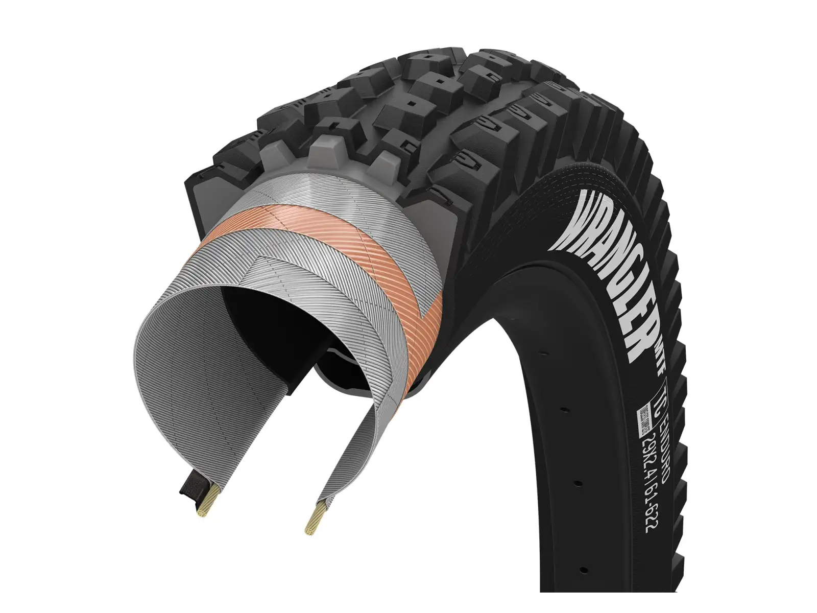Goodyear Wrangler MTF Enduro Tubeless Complete 29x2,40" MTB plášť kevlar