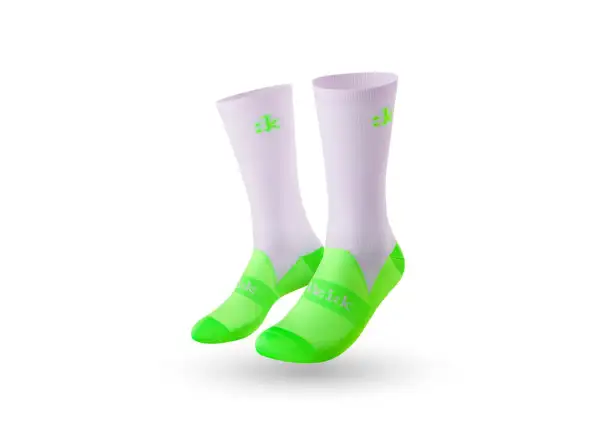 Fizik Performance cyklistické ponožky Lilac/Neon Green