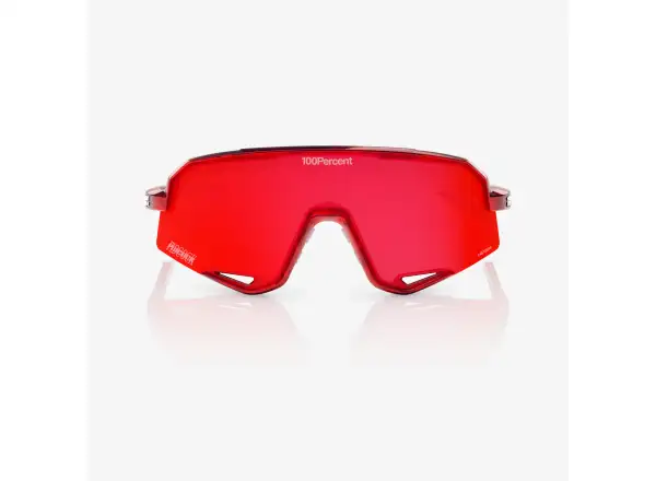 100% Slendale Pidcock Le cyklistické brýle Gloss Red Holographic HiPER Red Mirror Lens