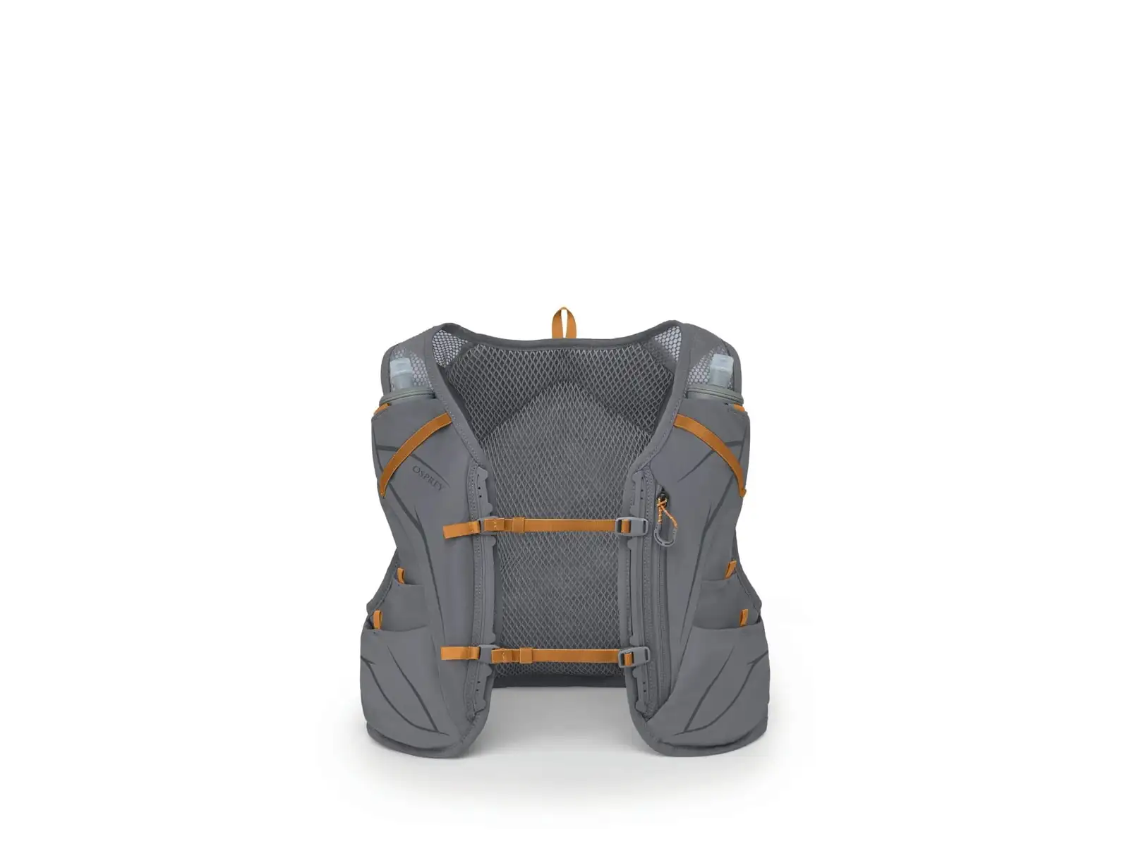 Osprey Duro 6 vesta 6 l + 2x láhev Hydraulics 0,5 l Phantom Grey/Toffee Orange vel. S