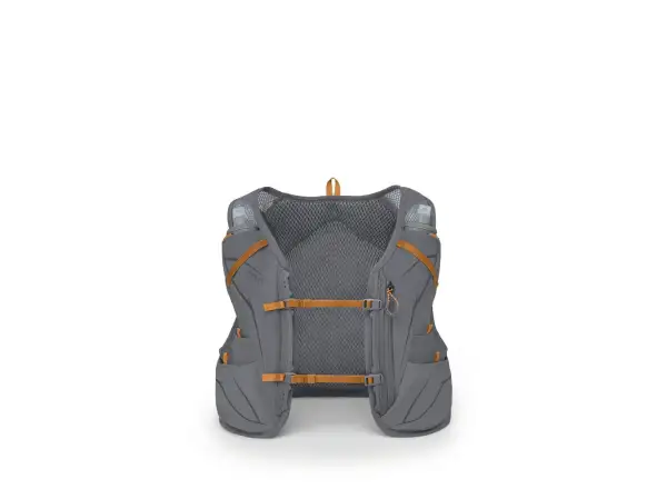 Osprey Duro 6 vesta 6 l + 2x láhev Hydraulics 0,5 l Phantom Grey/Toffee Orange vel. S