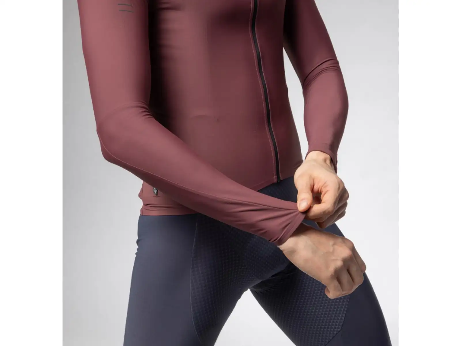 Alé R-EV1 Warm Race pánský zateplený dres dlouhý rukáv Burgundy