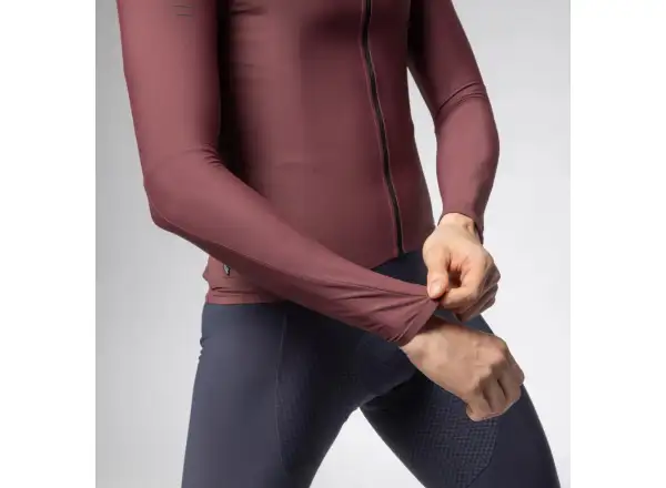 Alé R-EV1 Warm Race pánský zateplený dres dlouhý rukáv Burgundy
