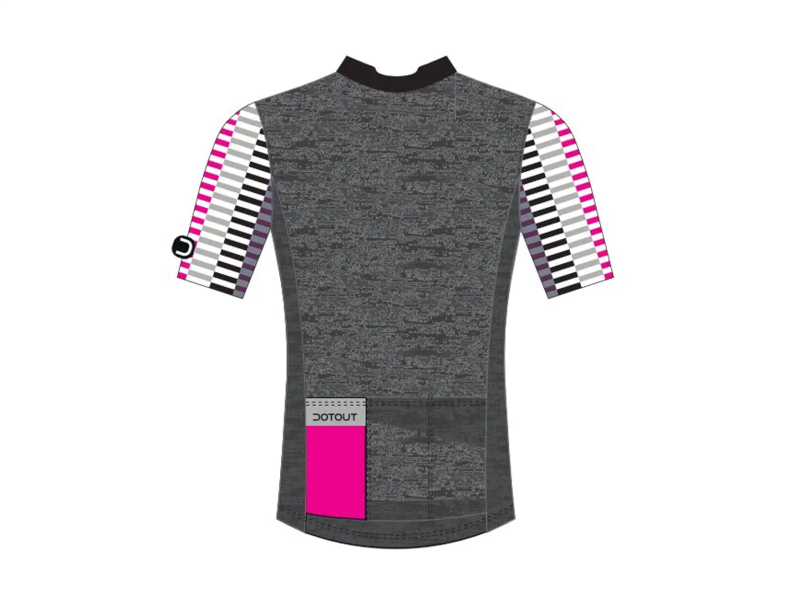 Dotout Flash pánský dres krátký rukáv Melange Dark Grey