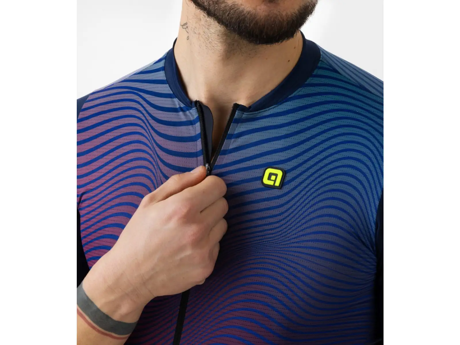 Alé PR-E Onda pánský dres krátký rukáv Navy Blue