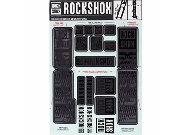 Rock Shox Decal Kit Stealth pro BoXXer/Domain Dual Crown