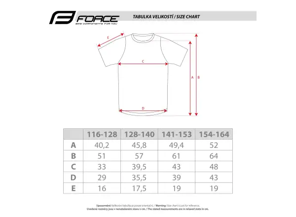 Force Kid MTB Cherry dětský dres krátký rukáv modrá/limetková