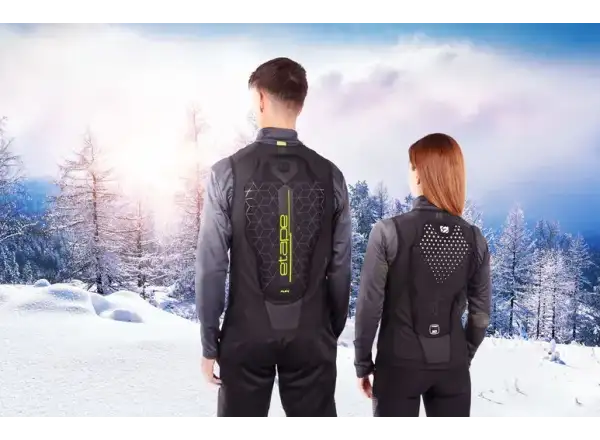Etape Pure Pro 2.0 dámská vesta s chráničem páteře černá/bílá