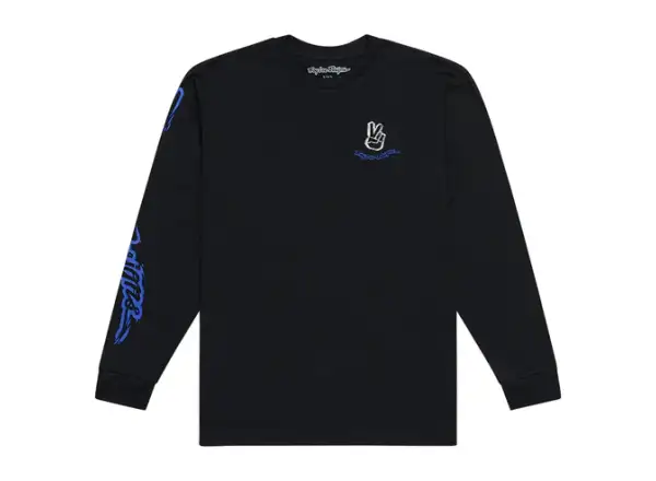 Troy Lee Designs Peace Out pánské triko dlouhý rukáv Black