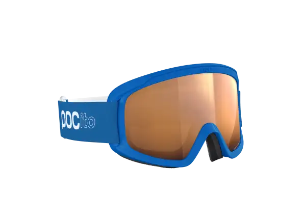 POC POCito Retina dětské lyžařské brýle Fluorescent Blue/Partly Sunny Light Orange