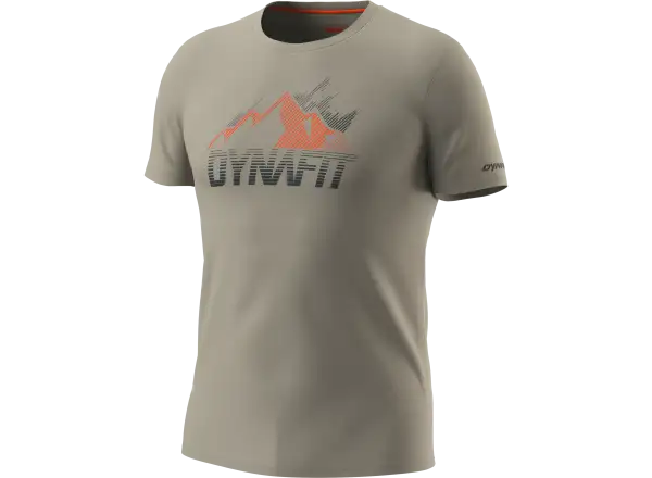 Dynafit Transalper Graphic pánské triko krátký rukáv rock khaki