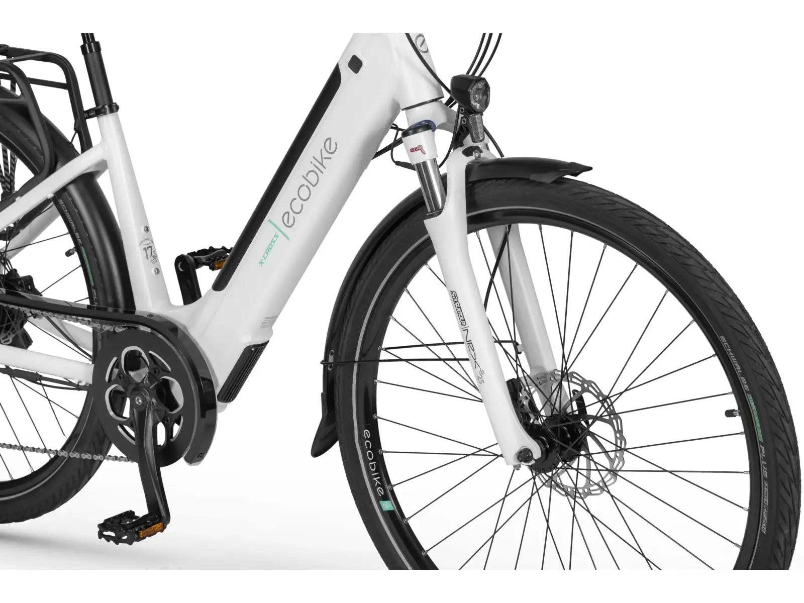 Ecobike X-Cross 630 Wh White trekové elektrokolo