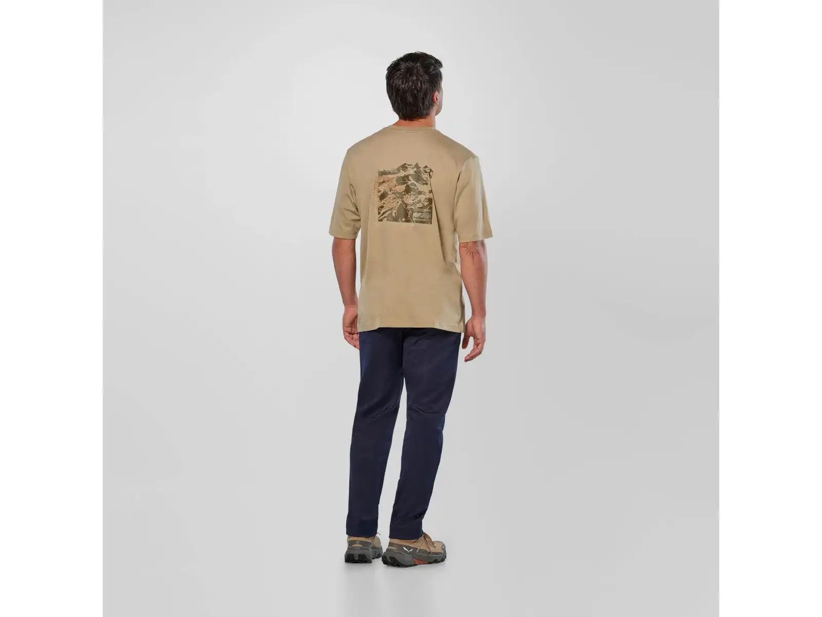 Salewa Eagle Glacier Loose T-shirt pánské triko krátký rukáv Quicksand