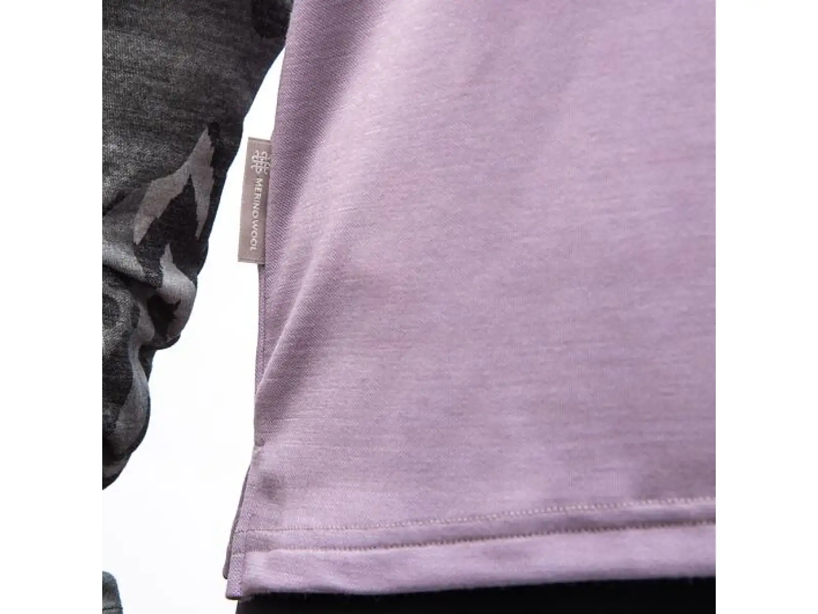 Sensor Merino Blend Impress dámské triko dlouhý rukáv Mystic Violet/Zebra