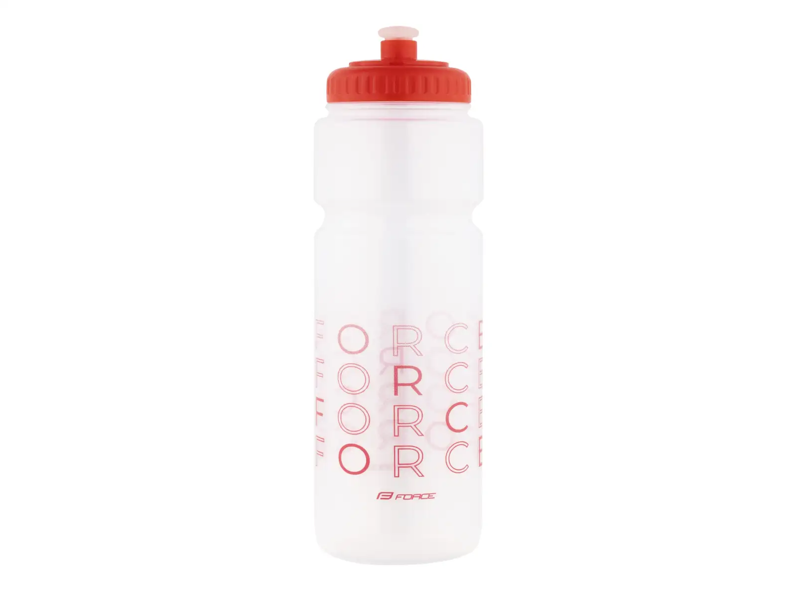 Force Enjoy cyklistická láhev 750 ml transparentní/červená
