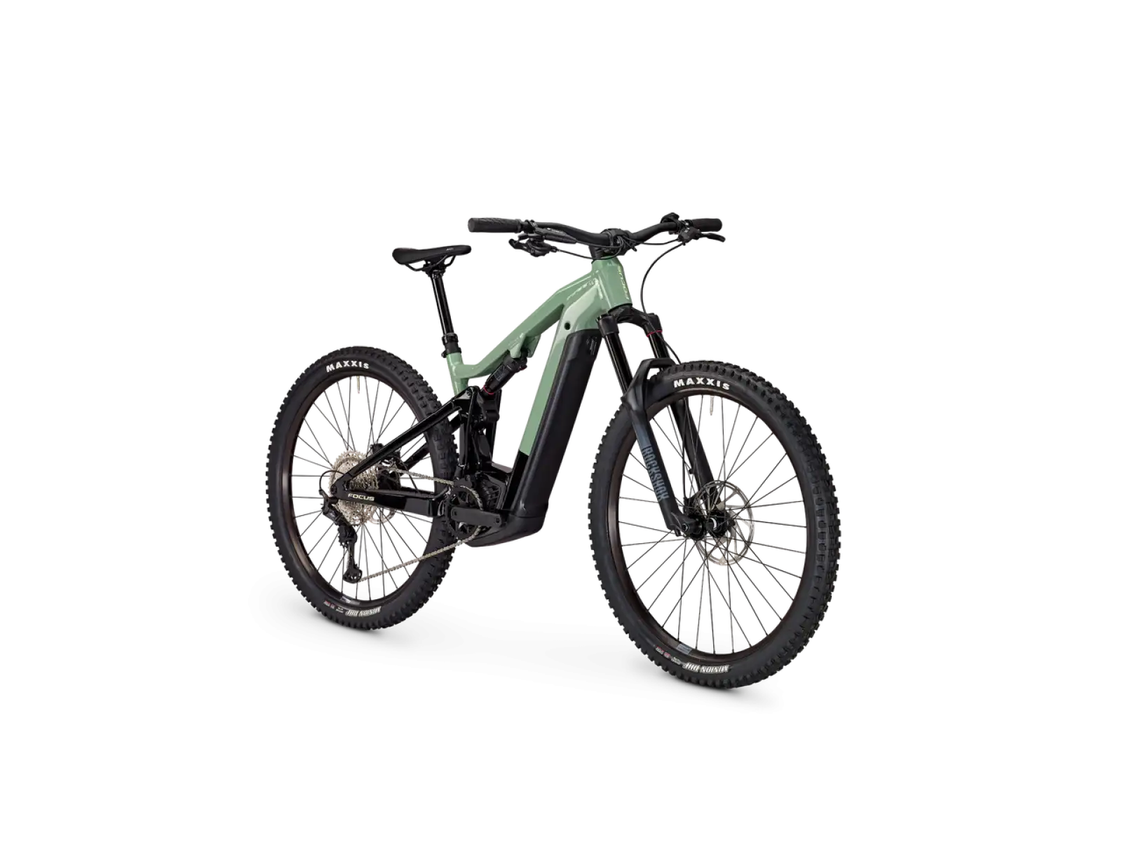 Focus Thron2 6.8 DI 625Wh horské elektrokolo Mineralgreen Glossy / Magicblack Glossy