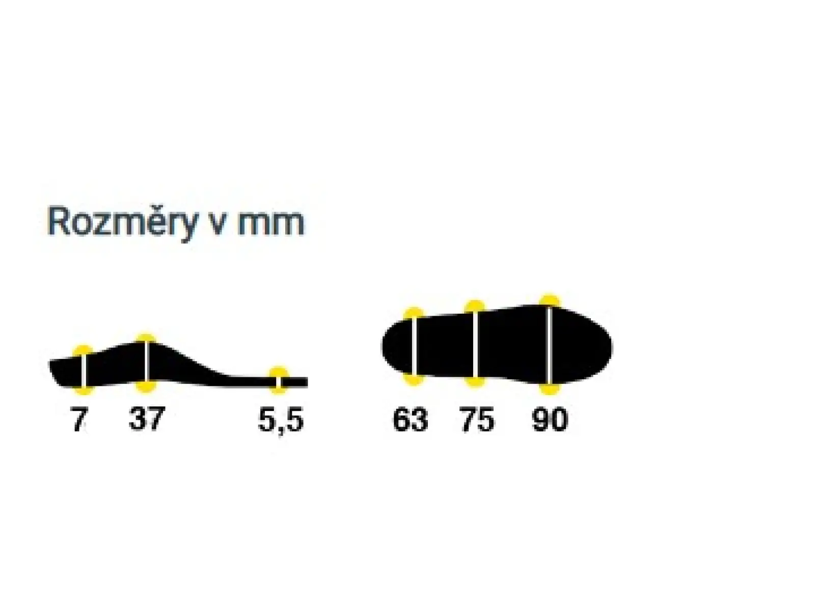 Sidas 3feet Merino High Arch vložky do bot vysoká klenba 1 pár