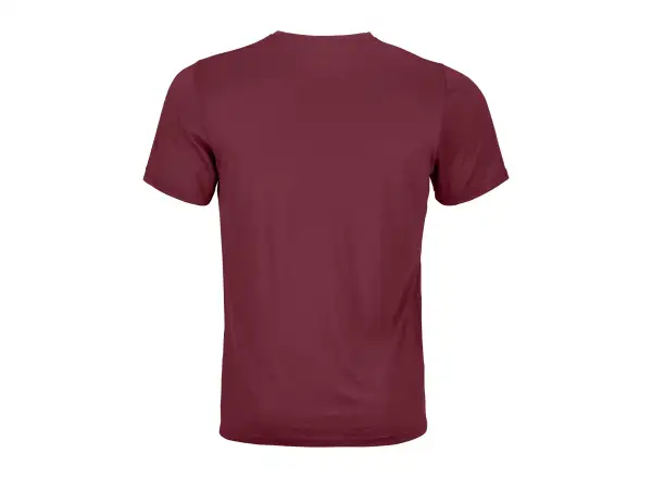Ortovox 120 Cool Tec Mtn Stripe pánské triko Red Malbec