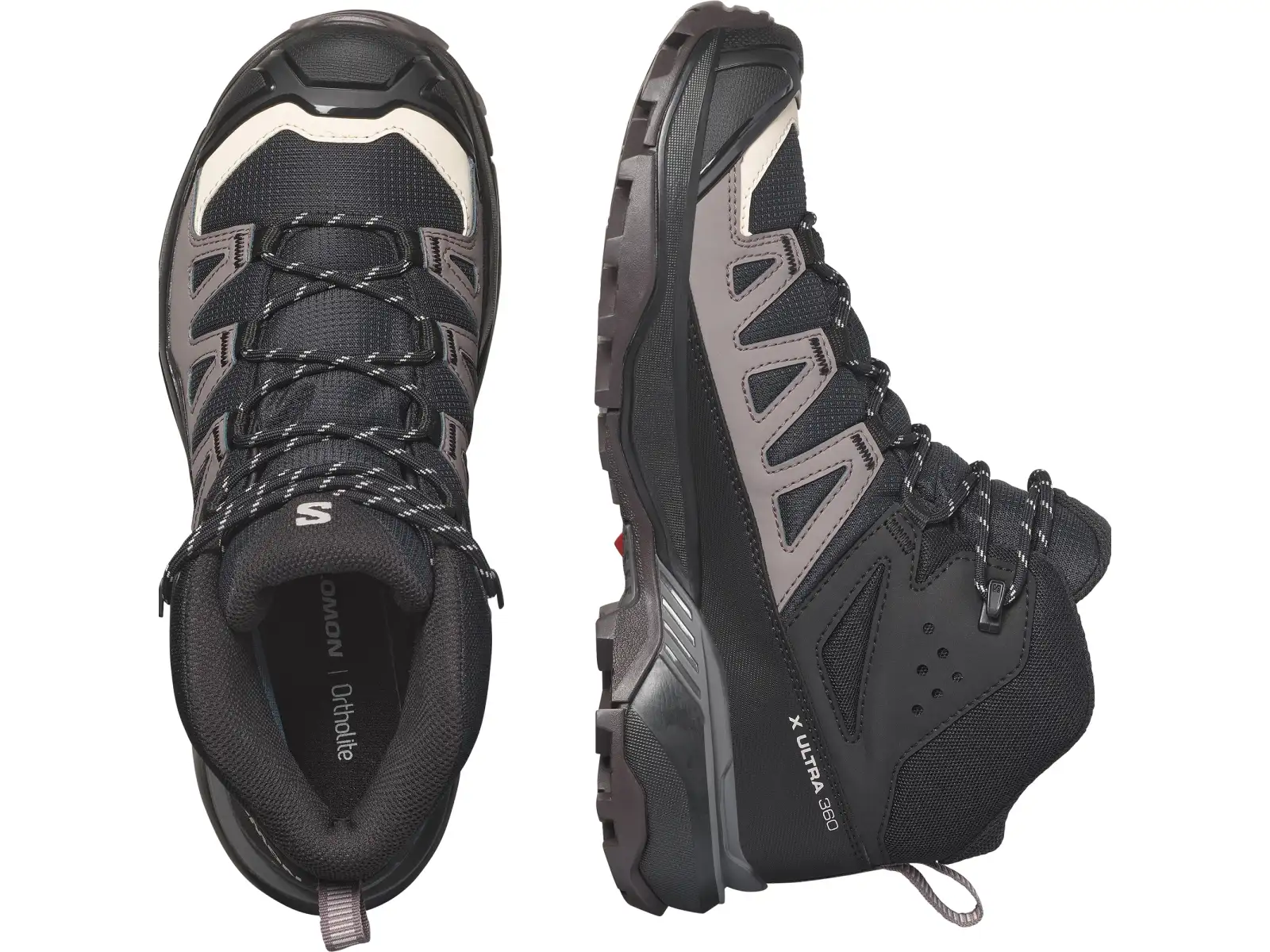 Salomon X Ultra 360 MID GTX dámská turistická obuv Black/Plum Kitten/Shale
