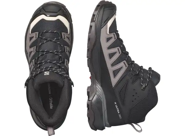Salomon X Ultra 360 MID GTX dámská turistická obuv Black/Plum Kitten/Shale