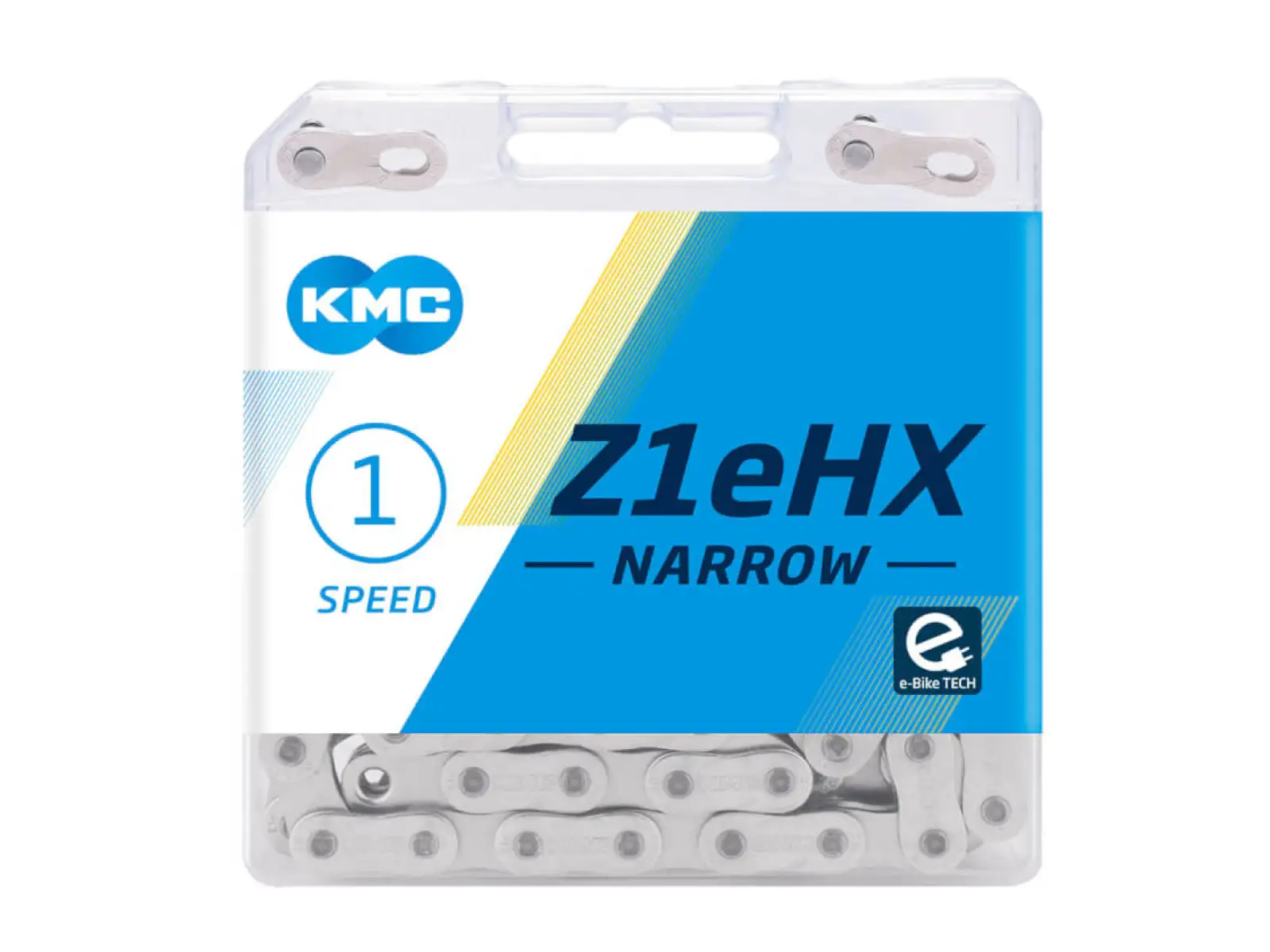 KMC Z1eHX Narrow 1/2"x3/32" singlespeed řetěz 112 článků stříbrná