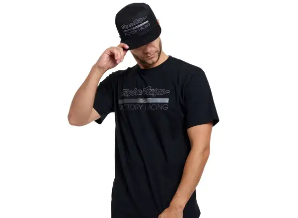Troy Lee Designs Factory Racing pánské triko krátký rukáv Black heather/Gray