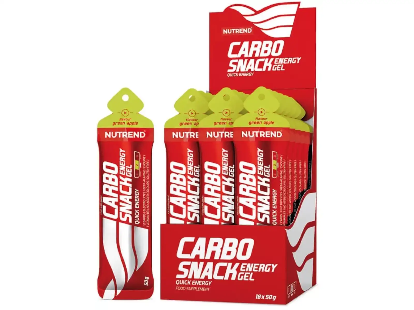 Nutrend Carbosnack sáček 50 g zelené jablko