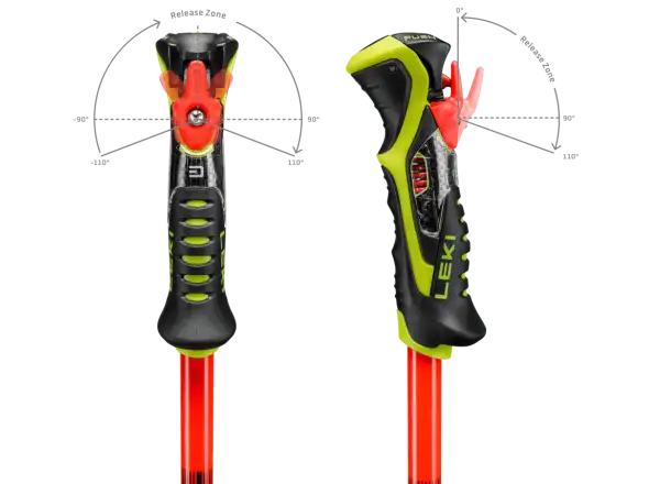Leki WCR Pro Lite SL TR sjezdové hole  Bright red-violet-neonyellow