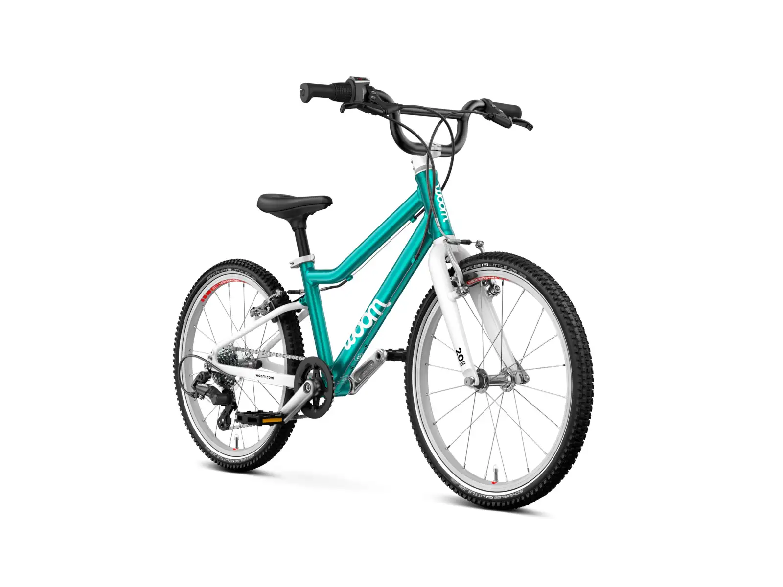 Woom GO 4 Metallic Turquoise 20 dětské kolo